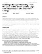 HO-18-C040 — Buildings' Energy Flexibility From the User to the Smart Grid to Cope with Fluctuations of Renewable Energy