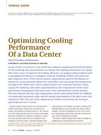 Optimizing Cooling Performance Of a Data Center: Using CFD Simulation and Measurements