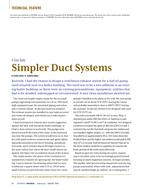Simpler Duct Systems