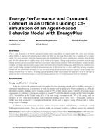 Energy Performance and Occupant Comfort in an Office Building: Co-simulation of an Agent-based Behavior Model with EnergyPlus