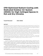 CFD-Optimized Radiant Cooling with Dedicated Outdoor Air System (DOAS) for High Ceilinged Spaces in Hot and Dry Climates