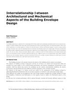 Interrelationship Between Architectural and Mechanical Aspects of the Building Envelope Design