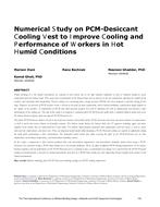 Numerical Study on PCM-Desiccant Cooling Vest to Improve Cooling and Performance of Workers in Hot Humid Conditions