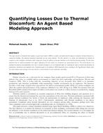 Quantifying Losses Due to Thermal Discomfort: An Agent Based Modeling Approach