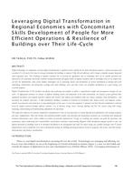 Leveraging Digital Transformation in Regional Economies with Concomitant Skills Development of People for More Efficient Operations & Resilience of Buildings over Their Life-Cycle