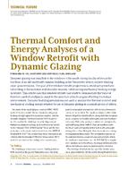 Thermal Comfort and Energy Analyses of a Window Retrofit with Dynamic Glazing