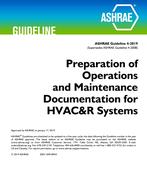 Guideline 4-2019 — Preparation of Operations and Maintenance Documentation for HVAC&R Systems