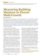 IEQ Applications: Measuring Building Moisture to Thwart Mold Growth