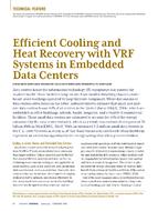 Efficient Cooling and Heat Recovery with VRF Systems in Embedded Data Centers
