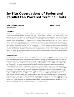 AT-19-C040 — In-Situ Observations of Series and Parallel Fan Powered Terminal Units