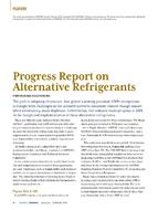 Progress Report on Alternative Refrigerants