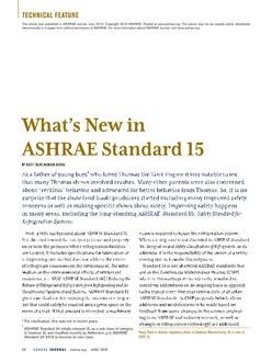 WhatÂ¿s New in ASHRAE Standard 15