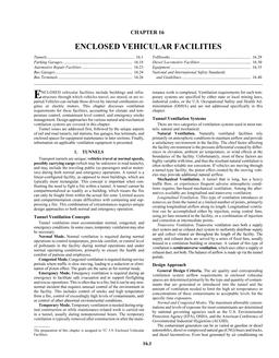 A16 — Enclosed Vehicular Facilities (I-P)