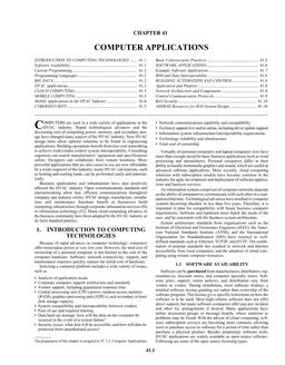 A41 — Computer Applications (I-P)