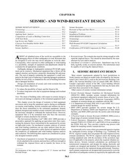 A56 — Seismic- and Wind-Resistant Design (I-P)
