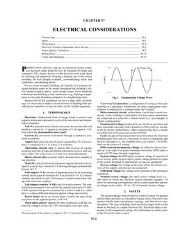 A57– Electrical Considerations (I-P)