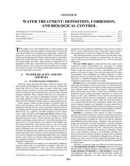 A50 — Water Treatment: Deposition, Corrosion, and Biological Control (SI)