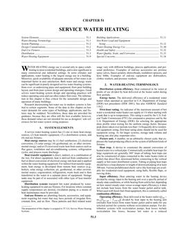 A51 — Service Water Heating (SI)