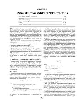 A52 — Snow Melting and Freeze Protection (SI)