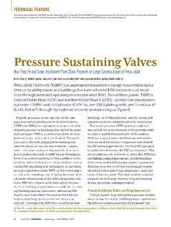 Pressure Sustaining Valves