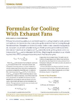 Formulas for Cooling With Exhaust Fans