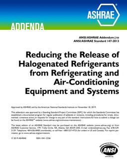 ASHRAE 147-2013 Addendum j