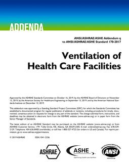 ASHRAE 170-2017 Addendum q