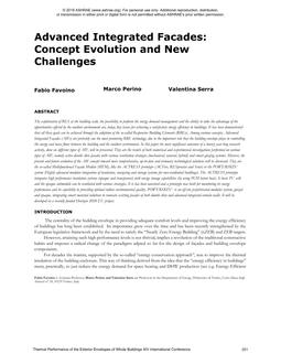 Advanced Integrated Facades: Concept Evolution and New Challenges