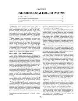 A33 — Industrial Local Exhaust Systems (I-P)
