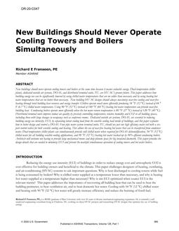 OR-20-C047 — New Buildings Should Never Operate Cooling Towers and Boilers Simultaneously