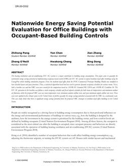 OR-20-C032 — Nationwide Energy Saving Potential Evaluation for Office Buildings with Occupant-Based Building Controls