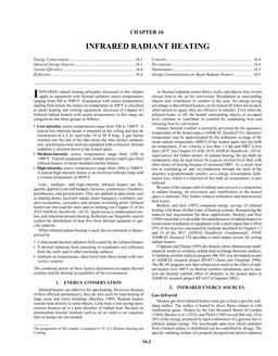 S16 — Infrared Radiant Heating (I-P)