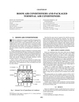 S49 — Room Air Conditioners and Packaged Terminal Air Conditioners (SI)