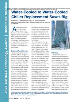 Water-Cooled to Water-Cooled Chiller Replacement Saves Big