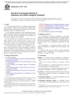 ASTM C219-20a