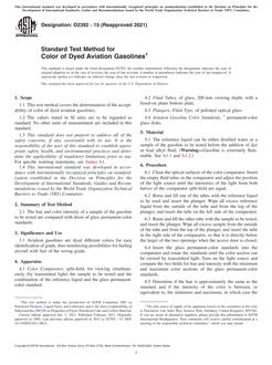ASTM D2392-15(2021)