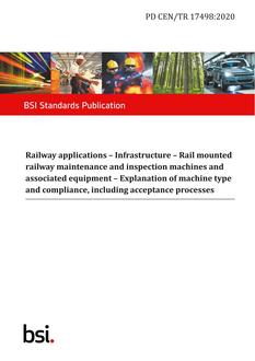 BS PD CEN/TR 17498:2020