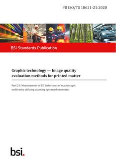 BS PD ISO/TS 18621-21:2020