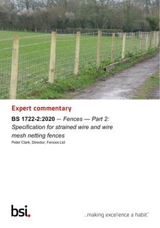 BS 1722-2:2020 EXPERT COMMENTARY