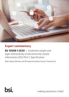 BS 10008-1:2020 EXPERT COMMENTARY