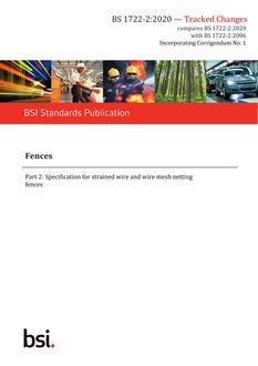 BS 1722-2:2020 – TC + EX COMM