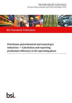 BS PD CEN ISO/TS 3250:2022