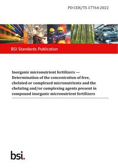 BS PD CEN/TS 17764:2022