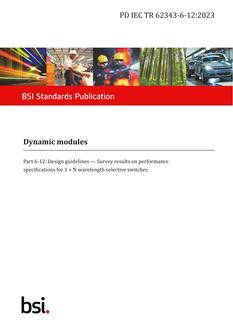 BS PD IEC TR 62343-6-12:2023