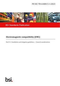BS PD IEC TR 61000-5-1:2023