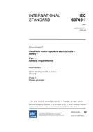 IEC 60745-1 Amd.1 Ed. 3.0 en:2002