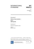 IEC 60825-4 Amd.1 Ed. 1.0 en:2002
