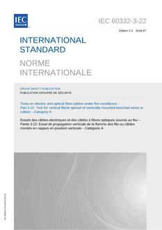 IEC 60332-3-22 Ed. 2.0 b:2018