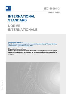 IEC 60904-3 Ed. 4.0 b:2019