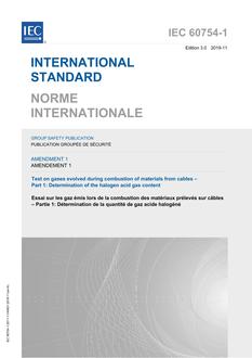 IEC 60754-1 Amd.1 Ed. 3.0 b:2019
